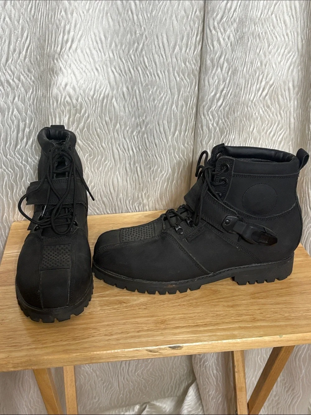 Black Joe Rocket Outbreak motorcycle boots -Men’s Size 10